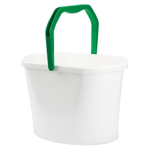 Libman Commercial 3.5 Gallon Oval Utility Bucket, White, 6PK 255 - main